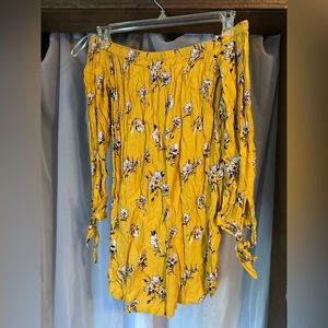 Off the shoulder floral dress